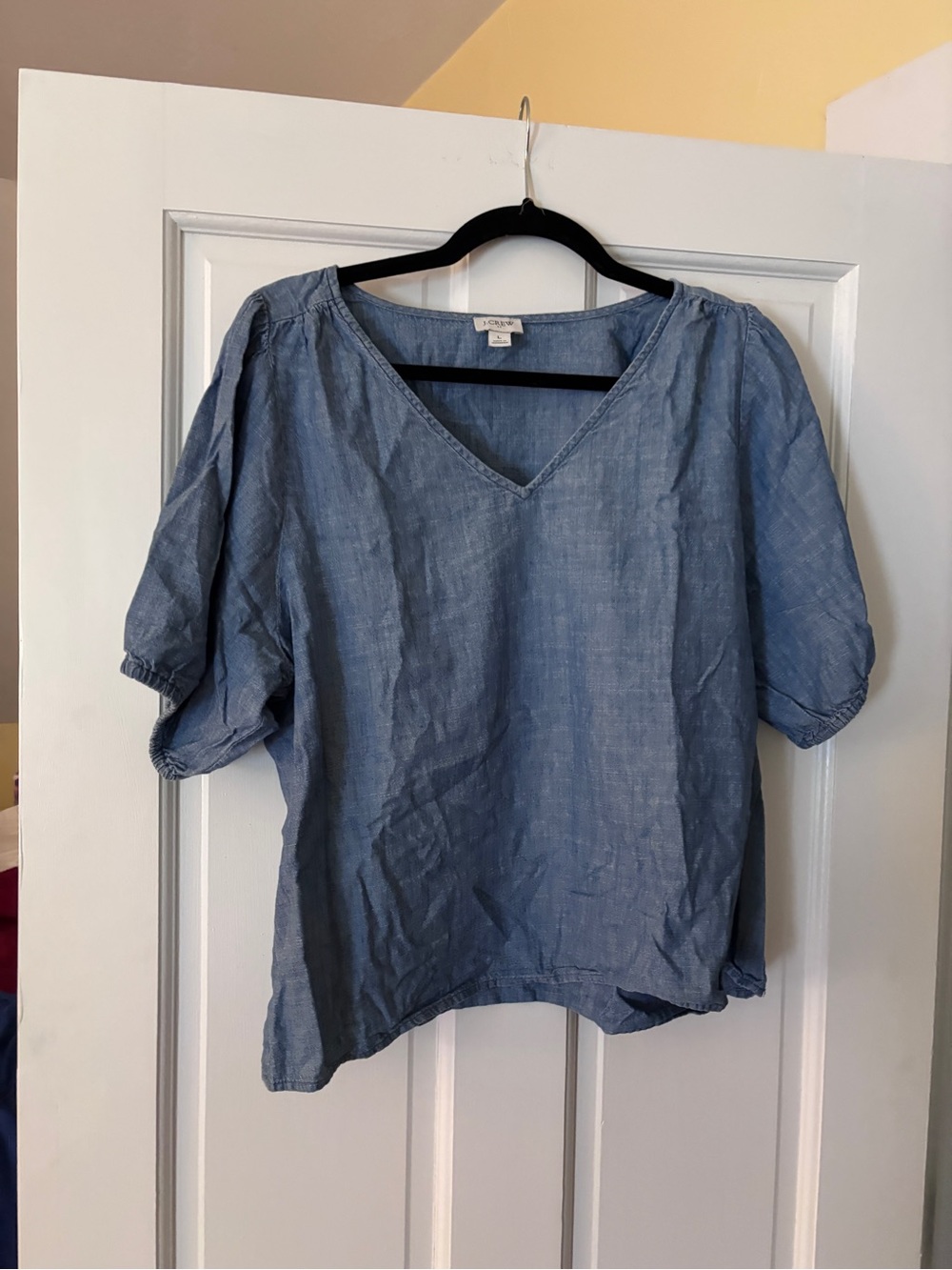 J Crew chambre V-Neck Women’s Top